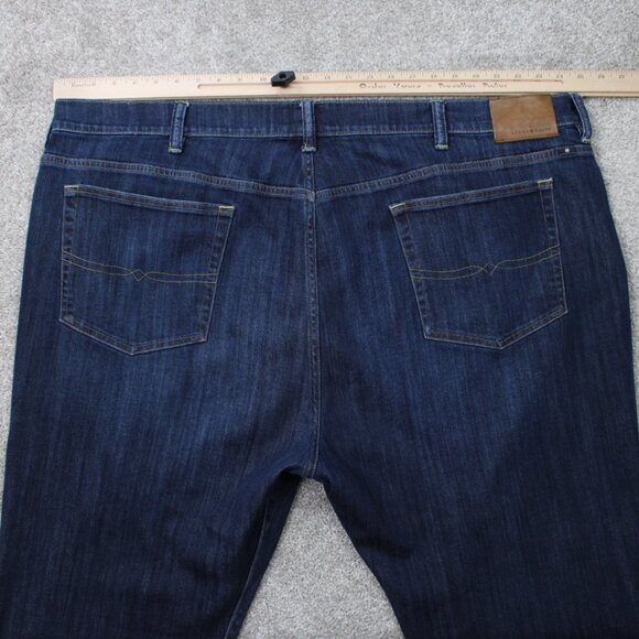 Lucky Brand Jeans Mens 48x26 Blue 181 Relaxed Straight Cotton Stretch 5-Pocket - Picture 8 of 15